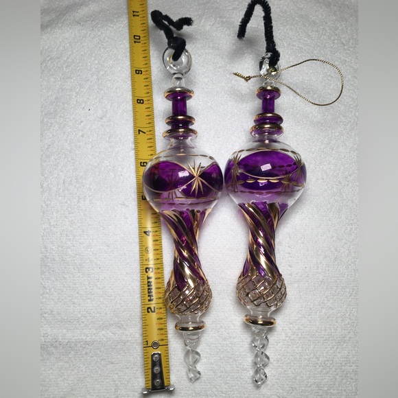 Egyptian Hand Blown Glass Ornaments buy 1 or both - Picture 2 of 4